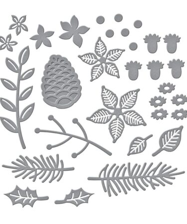 Spellbinders Christmas Blooms Etched Dies