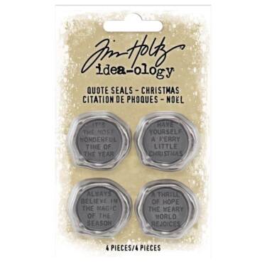 Idea-Ology SIGILLI IN METALLO 4 pezzi - Christmas