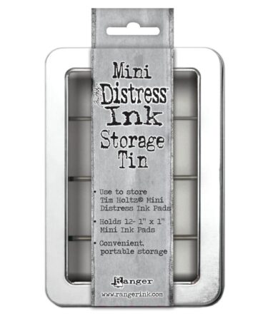 Tim Holtz Mini Distress Ink Storage Tin CONTENITORE PER 12 MINI DISTRESS(1X1")