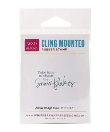 GLI USATI DALLA CLE - WSD CLING MUONTED RUBBER STAMP  - CHASE SNOWFLAKES