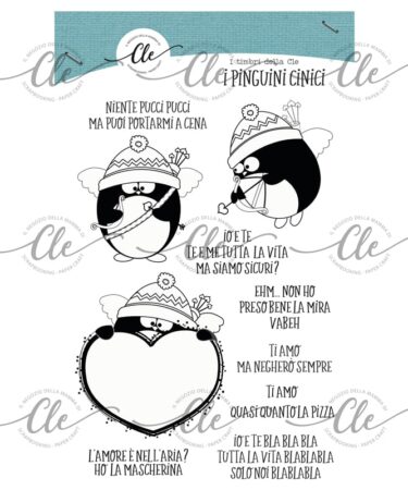 IL NEGOZIO DELLA MAMMA DI CLE- I TIMBRI DELLA CLE -  I PINGUINI CINICI