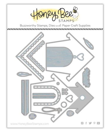 HONEY BEE- Set di fustelle Bird House A2 Card Base