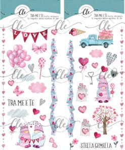 IL NEGOZIO DELLA MAMMA DI CLE -GLI ABBELLIMENTI DELLA CLE - COLLEZIONE TRA ME E TE - PUFFY STICKERS