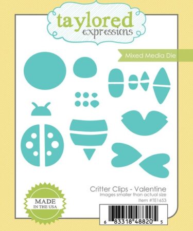 TAYLORED EXPRESSIONS - set di fustelle CRITTER CLIPS - VALENTINE