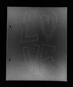 KREA -  STENCIL PER RICAMO-  LOVE