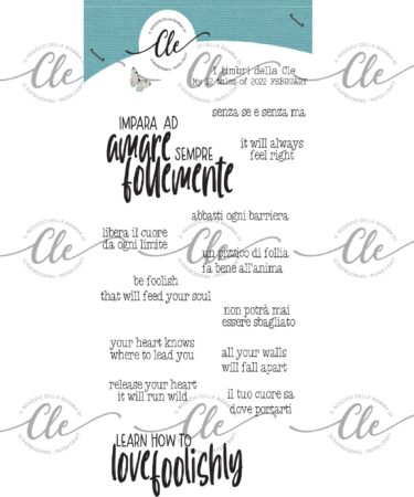 IL NEGOZIO DELLA MAMMA DI CLE - I TIMBRI DELLA CLE – MY 12 TALES OF 2022- FEBBRAIO