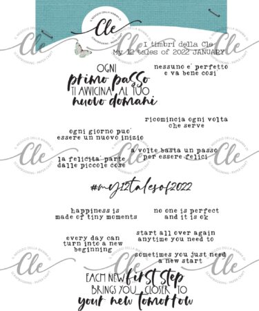 IL NEGOZIO DELLA MAMMA DI CLE - I TIMBRI DELLA CLE – MY 12 TALES OF 2022- GENNAIO