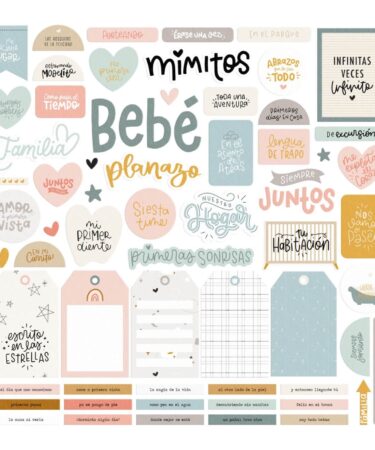 Alternative view of LORA BAILORA - Die cuts lettering con foil BABY M