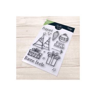 IL NEGOZIO DELLA MAMMA DI CLE – USATI DALLA CLE –MODASCRAP CLEAR STAMPS - LINEA TOMMY - BUONE FESTE