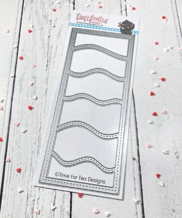 Time For Tea Designs Stitched Slopes Slimline Metal Dies