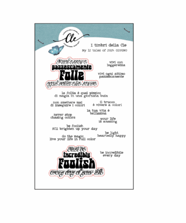 IL NEGOZIO DELLA MAMMA DI CLE - I TIMBRI DELLA CLE – MY 12 TALES OF 2024 - GIUGNO- TIMBRO + FUSTELLA COORDINATA