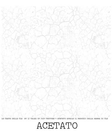IL NEGOZIO DELLA MAMMA DI CLE – LE CARTE DELLA CLE – MY 12 TALES OF 2025- APRILE – TEXTURE 4 ACETATO – FOILIZZABILE