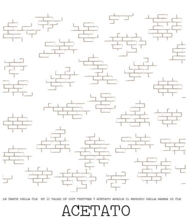 IL NEGOZIO DELLA MAMMA DI CLE – LE CARTE DELLA CLE – MY 12 TALES OF 2025- MARZO – TEXTURE 3 ACETATO – FOILIZZABILE