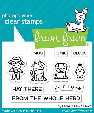 Lawn Fawn Tiny Farm Clear Stamps