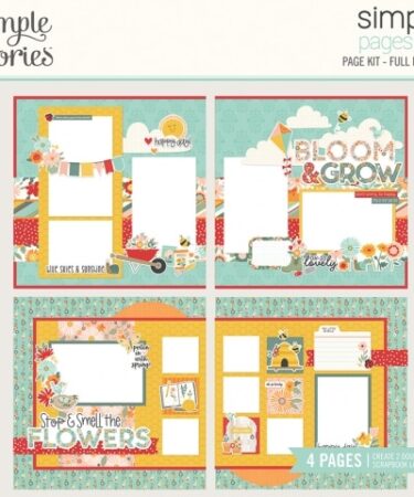 SIMPLE STORIES- COLLEZIONE FULL BLOOM - SIMPLE PAGES PAGE KIT