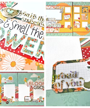 LAYOUT PAGE KIT FULL BLOOM SIMPLE STORIES- PRODOTTO CONTENITORE