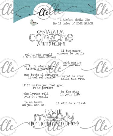 IL NEGOZIO DELLA MAMMA DI CLE - I TIMBRI DELLA CLE – MY 12 TALES OF 2022- MARZO