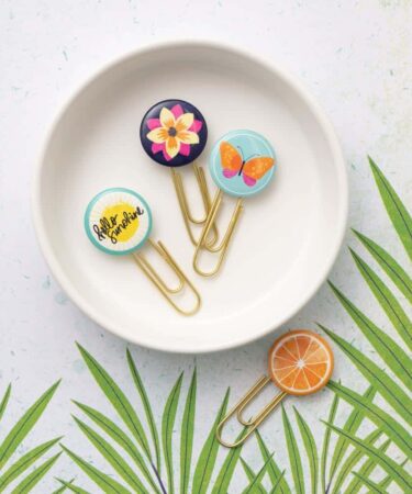 Vicki Boutin Sweet Rush Jumbo Epoxy Paper Clips 6/Pkg