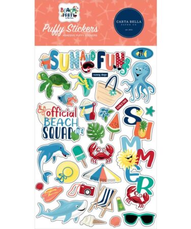 Carta bella Beach Party Puffy Stickers