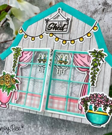 Alternative view of HONEY BEE- set di timbri 6x6  She Shed Barn Add-On