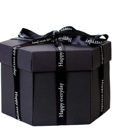 IL NEGOZIO DELLA MAMMA DI CLE - MAXI EXPLOSION BOX NERA  DA DECORARE