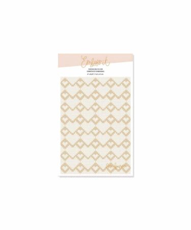 LORA BAILORA - Embossing folder  6"x 8,25" CORAZÓN PUNTO