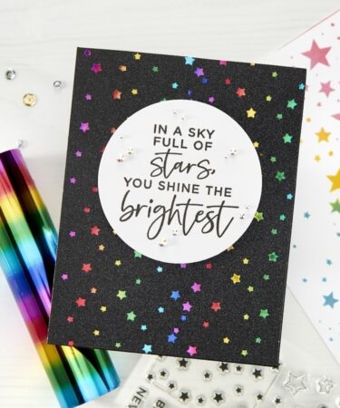 Alternative view of Spellbinders Mini Rainbow Stripe Glimmer Hot Foil