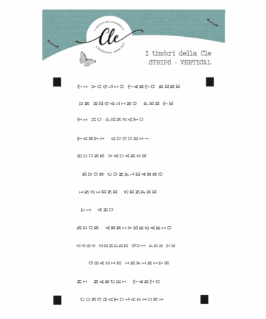 IL NEGOZIO DELLA MAMMA DI CLE- I TIMBRI DELLA CLE - STRIPS VERTICAL SENTIMENTS