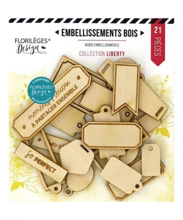 FLORILEGES DESIGN – Abbelllimenti in legno ÉTIQUETTES BASIQUES