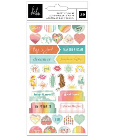 Heidi Swapp Sun Chaser Mini Puffy Stickers 39/Pkg