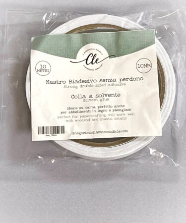 IL NEGOZIO DELLA MAMMA DI CLE - IL BIADESIVO SENZA PERDONO  DELLA CLE  10MMX10MT