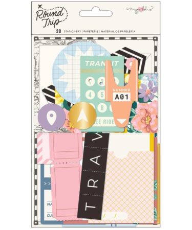 Maggie Holmes Round Trip Stationery Pack 20/Pkg - W/Gold Foil