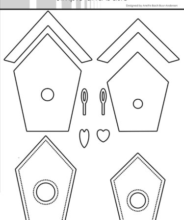 Simple and Basic Bird Houses Cutting Dies