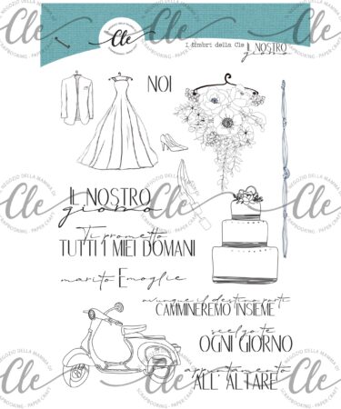 IL NEGOZIO DELLA MAMMA DI CLE - I TIMBRI DELLA CLE – COLLEZIONE IL NOSTRO GIORNO -TIMBRO CLEAR  A5
