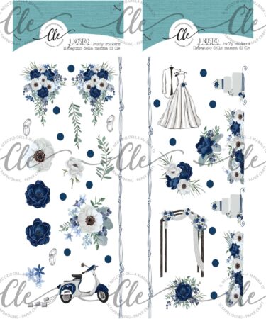 IL NEGOZIO DELLA MAMMA DI CLE -GLI ABBELLIMENTI DELLA CLE – COLLEZIONE IL NOSTRO GIORNO - PUFFY STICKERS