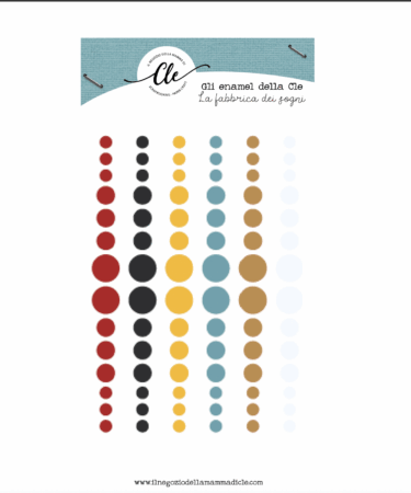 IL NEGOZIO DELLA MAMMA DI CLE -GLI ABBELLIMENTI DELLA CLE - COLLEZIONE LA FABBRICA DEI SOGNI- ENAMEL DOTS