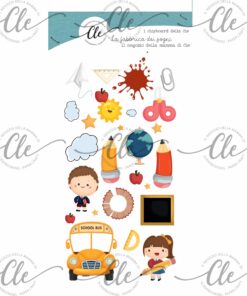 IL NEGOZIO DELLA MAMMA DI CLE -GLI ABBELLIMENTI DELLA CLE - COLLEZIONE LA FABBRICA DEI SOGNI- CHIPBOARD