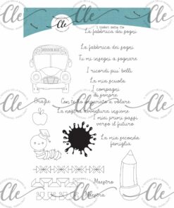 IL NEGOZIO DELLA MAMMA DI CLE -I TIMBRI DELLA CLE - COLLEZIONE LA FABBRICA DEI SOGNI-  TIMBRO CLEAR