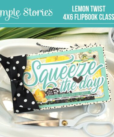 SQUEEZE THE DAY FLIPBOOK- SIMPLE VINTAGE LEMON TWIST PRODOTTO CONTENITORE