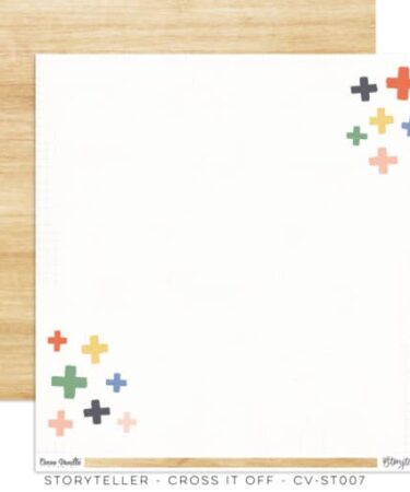 COCOA VANILLA - COLLEZIONE STORYTELLER - carta patterned CROSS IT OFF