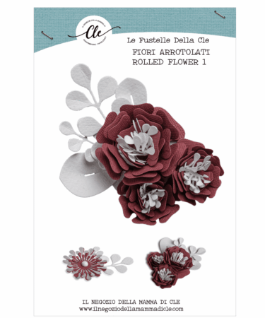 IL NEGOZIO DELLA MAMMA DI CLE -LE FUSTELLE DELLA CLE - ROLLED FLOWERS - FLOWER 1