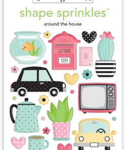 DOODLEBUG - COLLEZIONE MY HAPPY PLACE - Around the House Shape Sprinkles