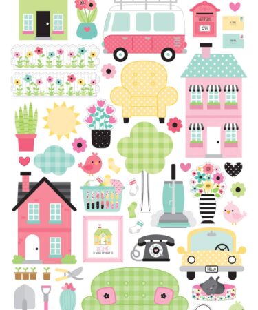 DOODLEBUG - COLLEZIONE MY HAPPY PLACE - My Happy Place Icons Stickers