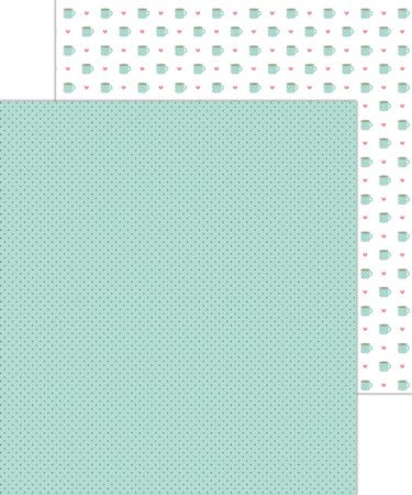 DOODLEBUG - COLLEZIONE MY HAPPY PLACE - Mint To Be Double-Sided Cardstock