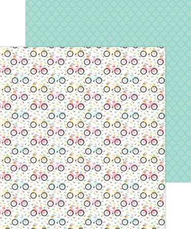 DOODLEBUG - COLLEZIONE MY HAPPY PLACE - Enjoy The Ride Double-Sided Cardstock