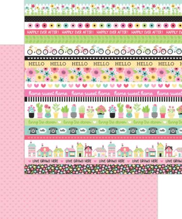 DOODLEBUG - COLLEZIONE MY HAPPY PLACE - Love This! Double-Sided Cardstock