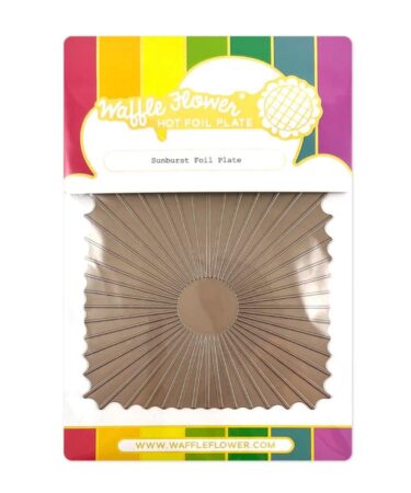 WAFFLE FLOWER - Sunburst Foil Plate