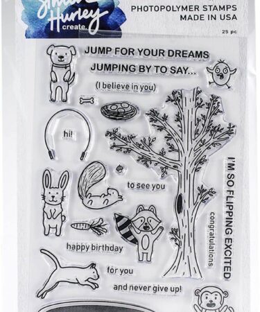 RANGER - SIMON HURLEY set di timbri in silicone TRAMPOLINE FRIENDS