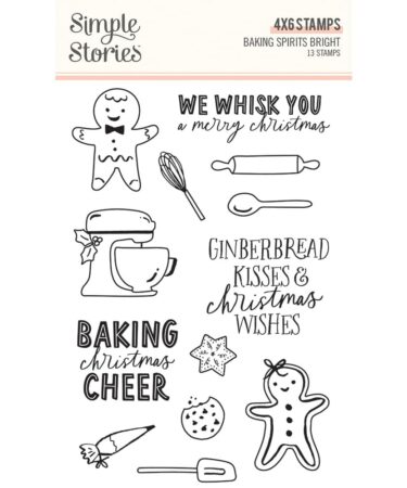 SIMPLE STORIES - COLLEZIONE BAKING SPIRITS BRIGHT - STAMPS