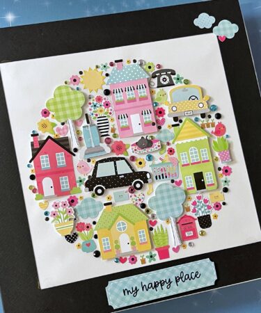 MY HAPPY PLACE - ALBUM CON SHADOW BOX- PRODOTTO CONTENITORE